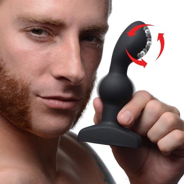 ALPHA-PRO 7X P-SPIN PROSTATE PLEASER W/ ROTATING BEADS