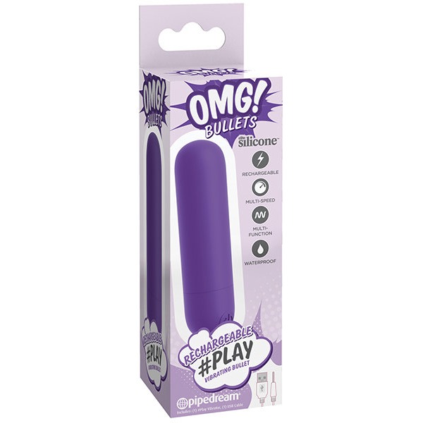 OMG # PLAY RECHARGEABLE BULLET PURPLE