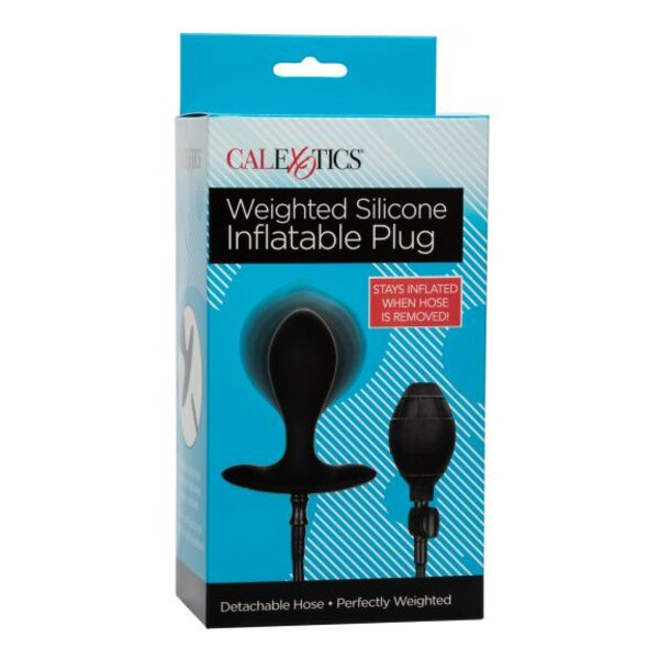 WEIGHTED SILICONE INFLATABLE BUTT PLUG
