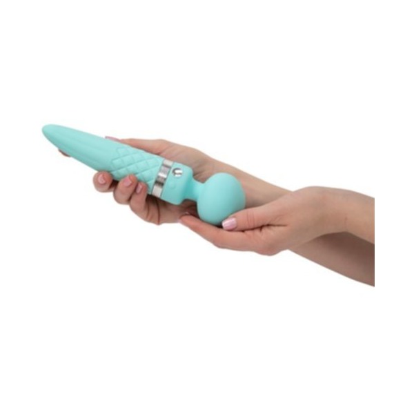 PILLOW TALK SULTRY ROTATING WAND TEAL